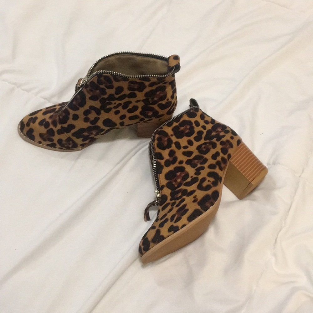 Leopard print heels